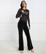 Блузка RAHEEM SCATTER DIAMANTE LS Juicy Couture - черный(JCBCT223806)