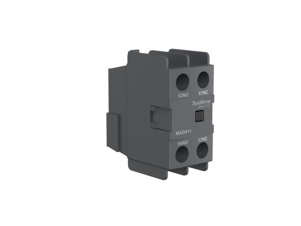 Блок контактный дополнительный MC1D 2НЗ фронт. монтаж. SE MADN02 Блок контактный дополнительный MC1D 2НЗ фронт. монтаж. SE MADN02