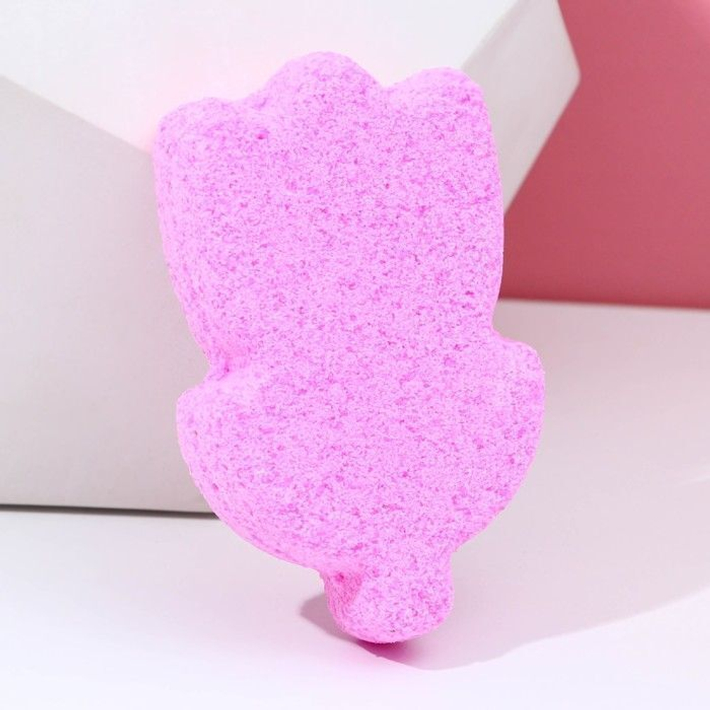 Бомбочка для ванны в форме тюльпана с цветочным ароматом