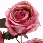 Искусственные цветы «FLOWERS GLAMOUR» 65см Розы 3 цветка розовые