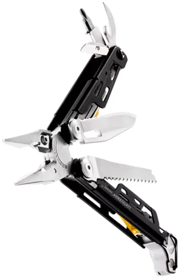 Мультитул пассатижи LEATHERMAN Signal (832265) с чехлом черный/желтый