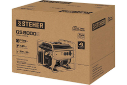 Бензиновый генератор STEHER с электростартером GS-8000Е