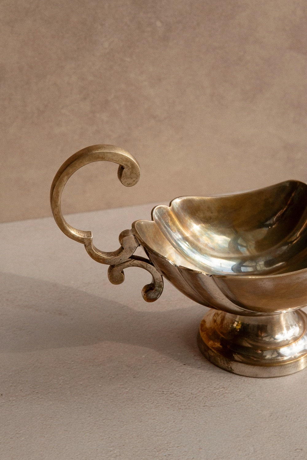 Винтаж Соусник, латунь