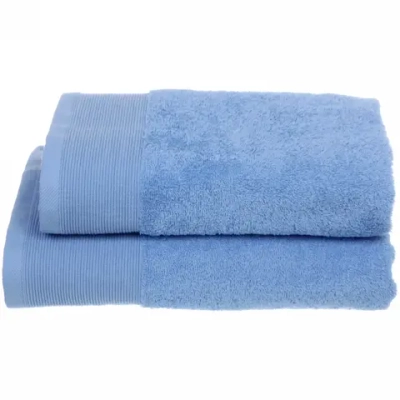 Полотенце махровое 50*90см «Neapol» цвет голубой 10520 плотность 450гр/м2 с петелькой-подвесом