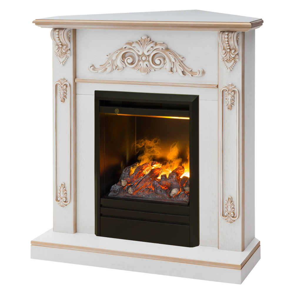 Каминокомплект Real Flame Anita Corner WT с очагом 3D Olympic (угловой)