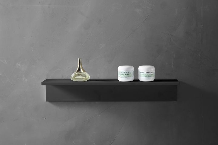 Полочка для ванной комнаты ABBER Stein AS1654MB черная матовая