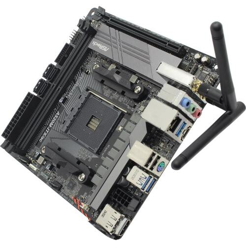 Мат. плата LgaAM4 ASRock A520M-ITX/AC (RTL) &lt;A520&gt; PCI-E HDMI+DP GbLAN SATA Mini-ITX 2DDR4