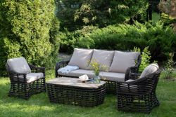 "Ницца" лаунж-зона из искусственного ротанга, цвет бронзовый