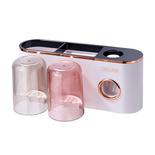 Дозатор для зубной пасты и держатель для щеток без сверления