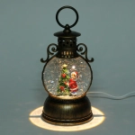 Сувенир с подсветкой «Наряженая елочка» 10,5*10,5*20 см (работает от 3*АА и USB+музыка, подсветка)