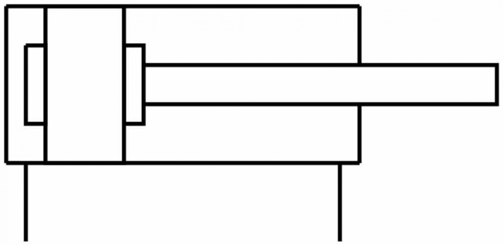ADVC-80-10-A-P Короткоходовой цилиндр