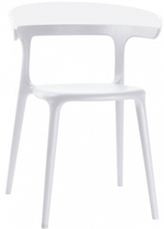 Кресло пластиковое Papatya Luna, белый