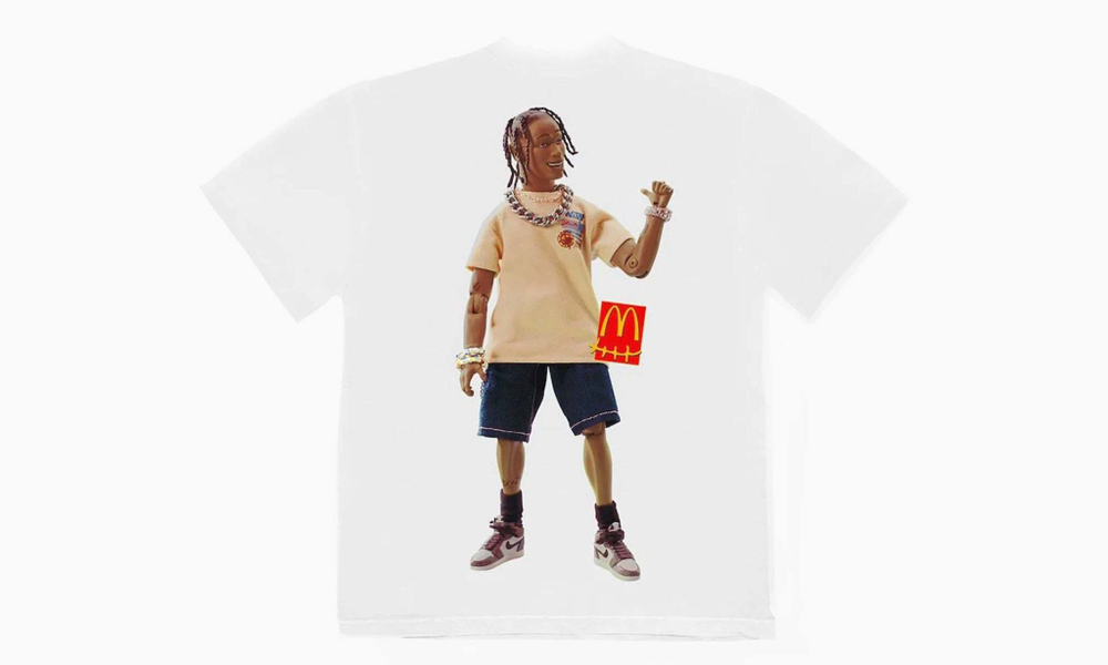 Travis Scott x McDonald's Action Figure Series T-shirt "White"