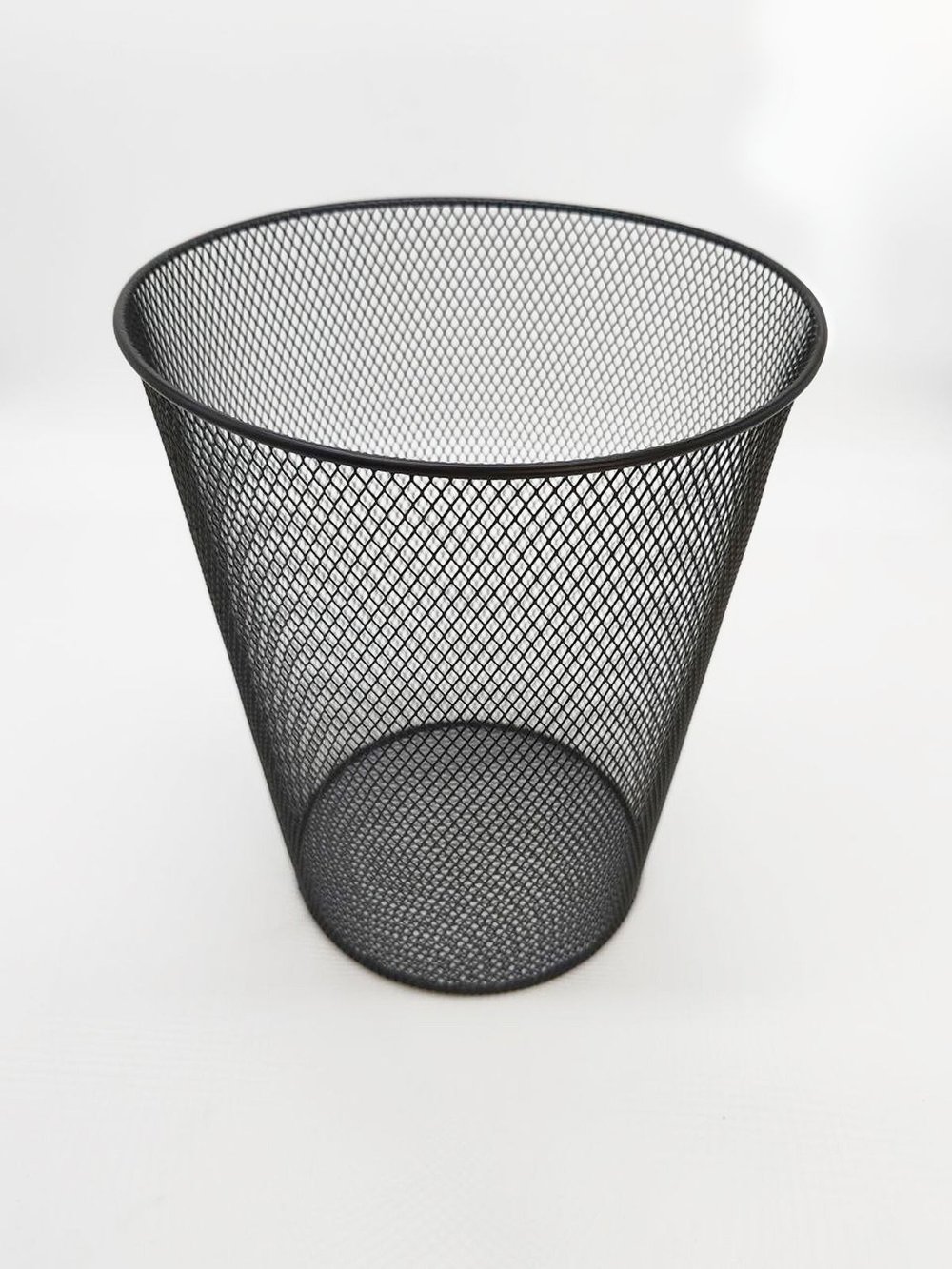 Корзина для бумаг, 9л, металлическая, черная