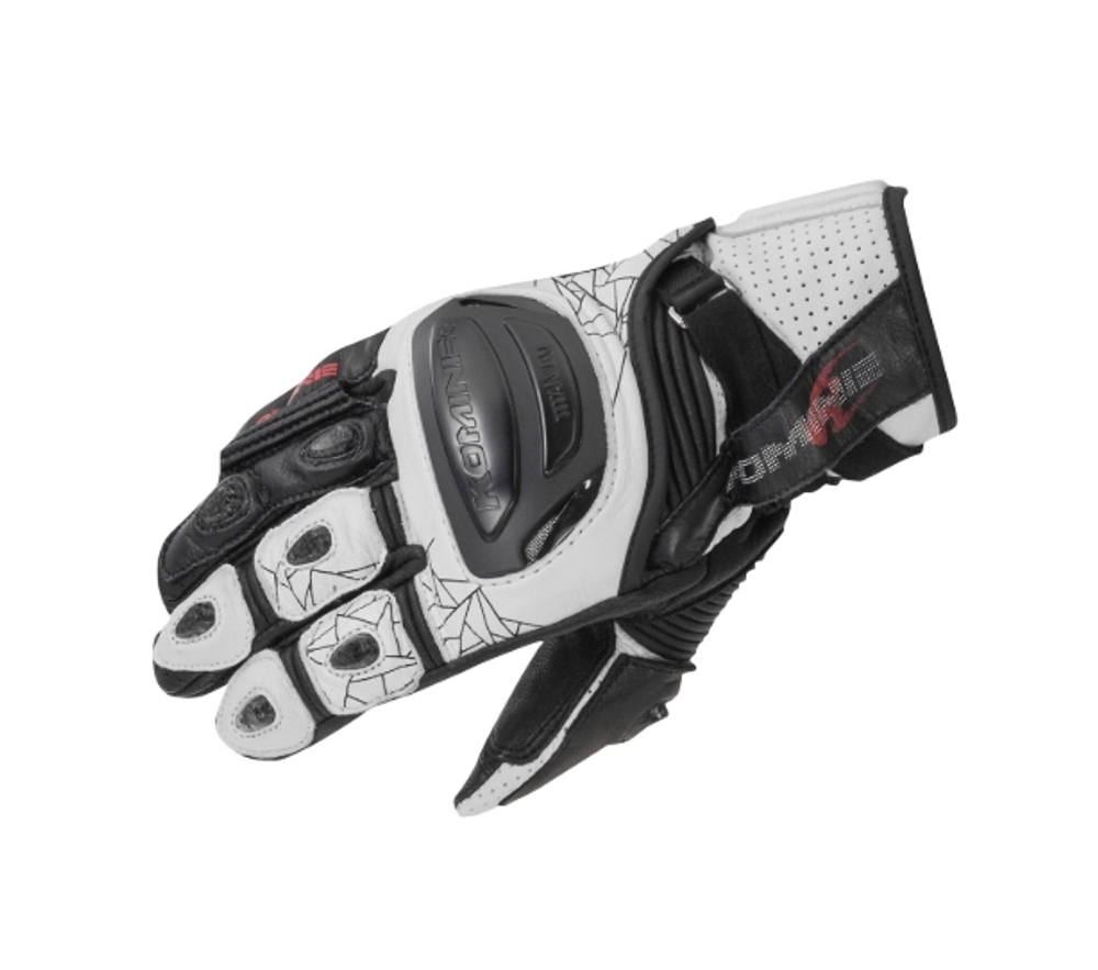Мотоперчатки Komine GK-236 White-Black L