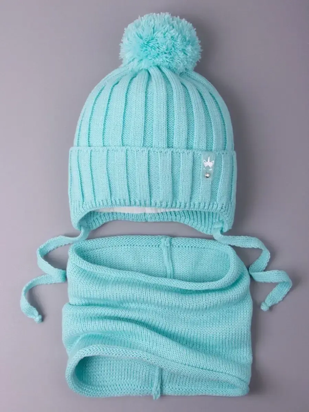 Шапка для девочек осенняя и снуд