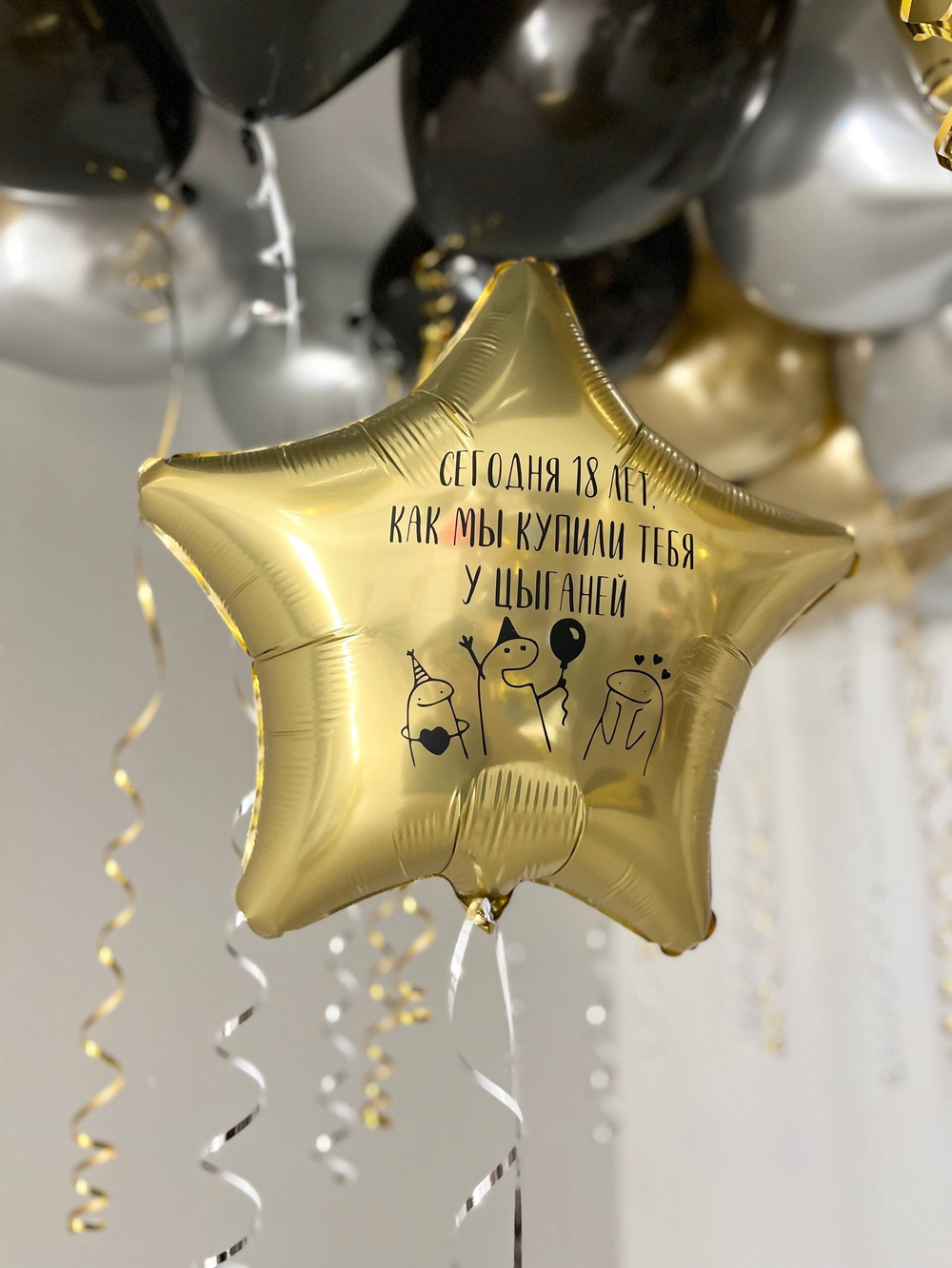 Воздушные гелиевые шарики с доставкой по Хабаровску №4441