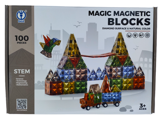 Магнитный конструктор Magic Magnetic Blocks , 100 дет.