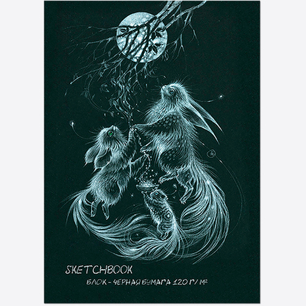 Блокнот-скетчбук SKETCHBOOK BLACK А4 на скрепке