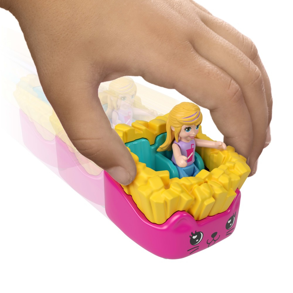 Polly Pocket - Закуска-сюрприз Компактный набор + кукла JCR44