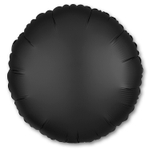 Шар фольгированный Круг 43 см (Черный)