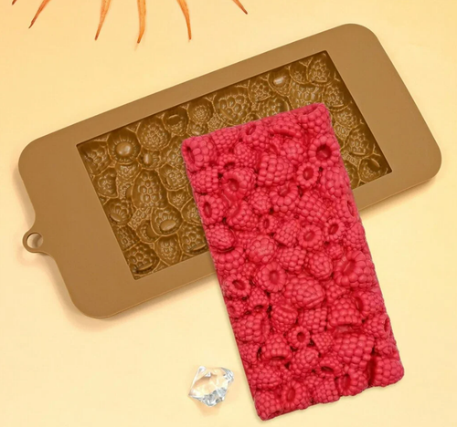 Форма силиконовая для шоколада «Плитка Малина»