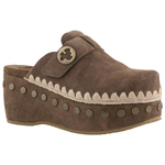 MOU Abrasion Resistant Closed Toe Slippers Women"s Dark Brown