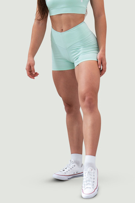 Шорты HIGH WAISTED SHORTS 5″ GYM HERO 582 Мятные