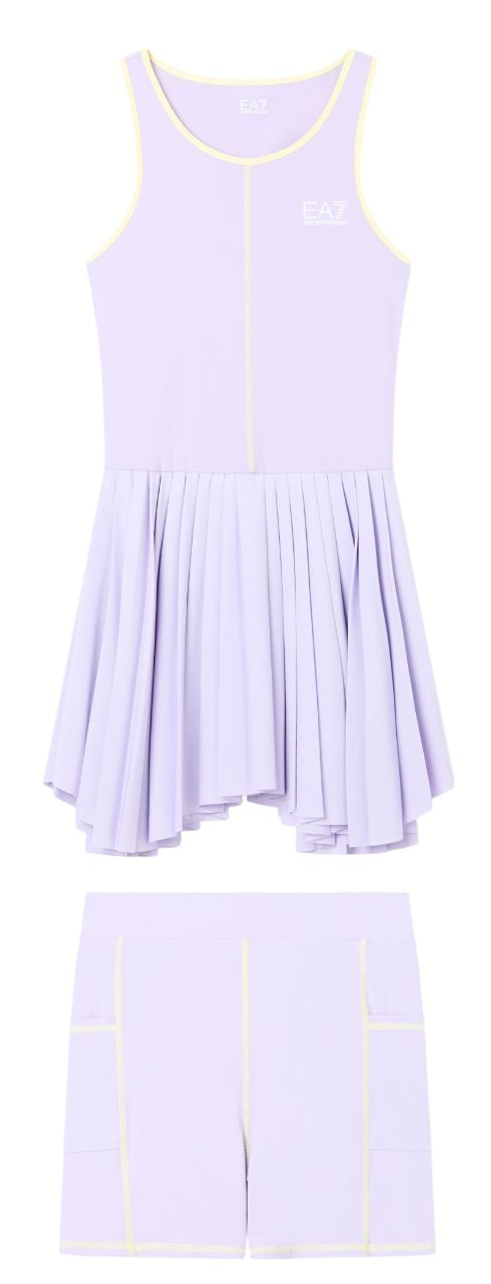 Теннисное платье EA7 Tennis Jersey - lavender