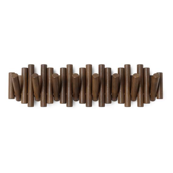 Вешалка настенная picket, 8 крючков, состаренный грецкий орех