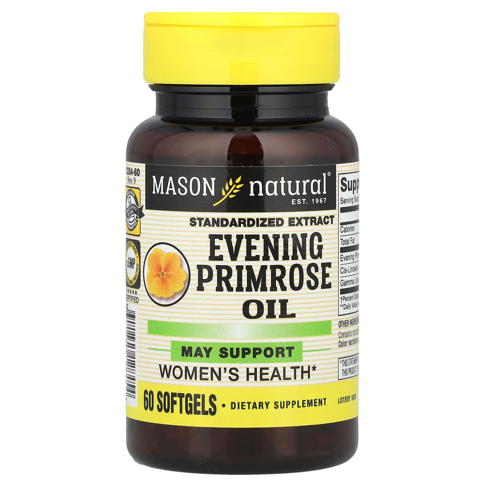 Mason Natural, Масло вечерней примулы, 60 капсул