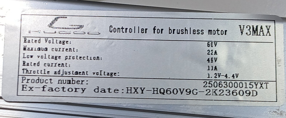 Контроллер Электровелосипед KUGOO V3 MAX