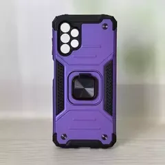 Противоударный чехол Strong Armour Case с кольцом для Samsung Galaxy A13 4G (Фиолетовый)