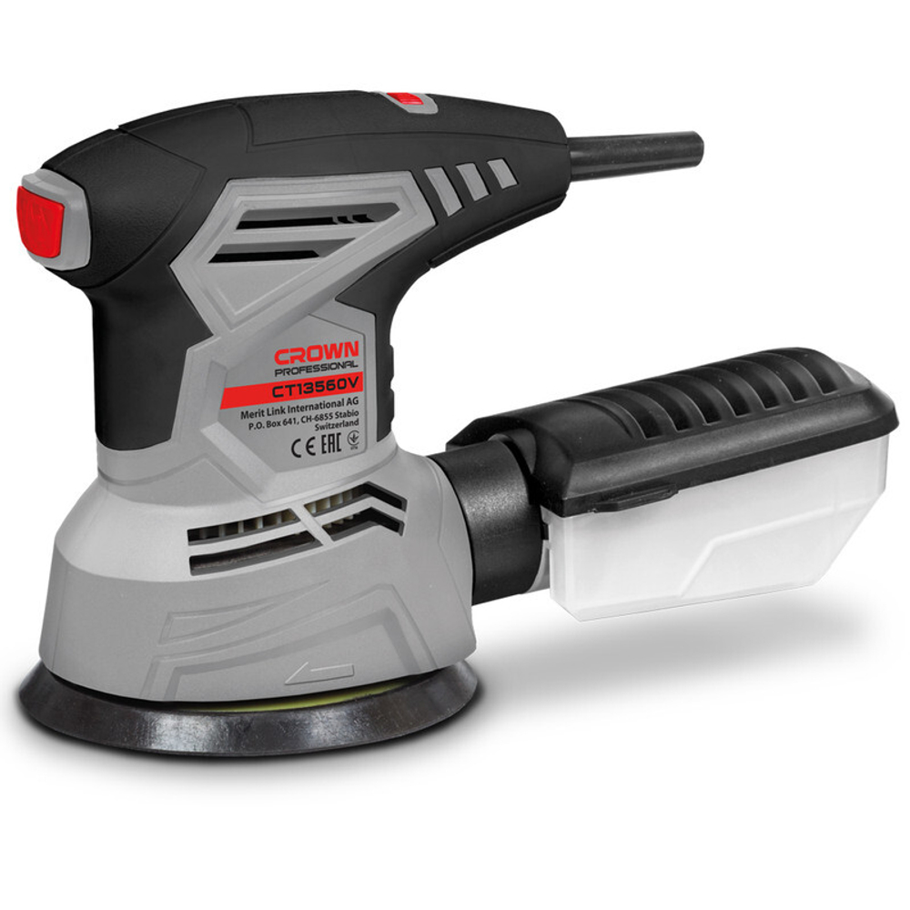 Эксцентриковая шлиф. машина CROWN 300Вт,(СТ13560V)