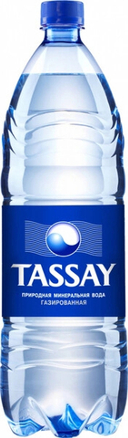 Вода природная минеральная Тассай Газированная / Tassay Sparkling 1.5л - пэт