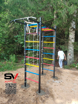 Монтаж уличного спортивно-игрового комплекса Sv Sport Рукоход