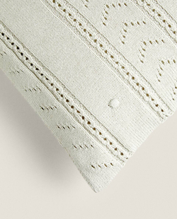 ZARA HOME ДЕТСКИЙ ЧЕХОЛ ДЛЯ ДЕКОРАТИВНОЙ ПОДУШКИ, ЗЕЛЕНЫЙ