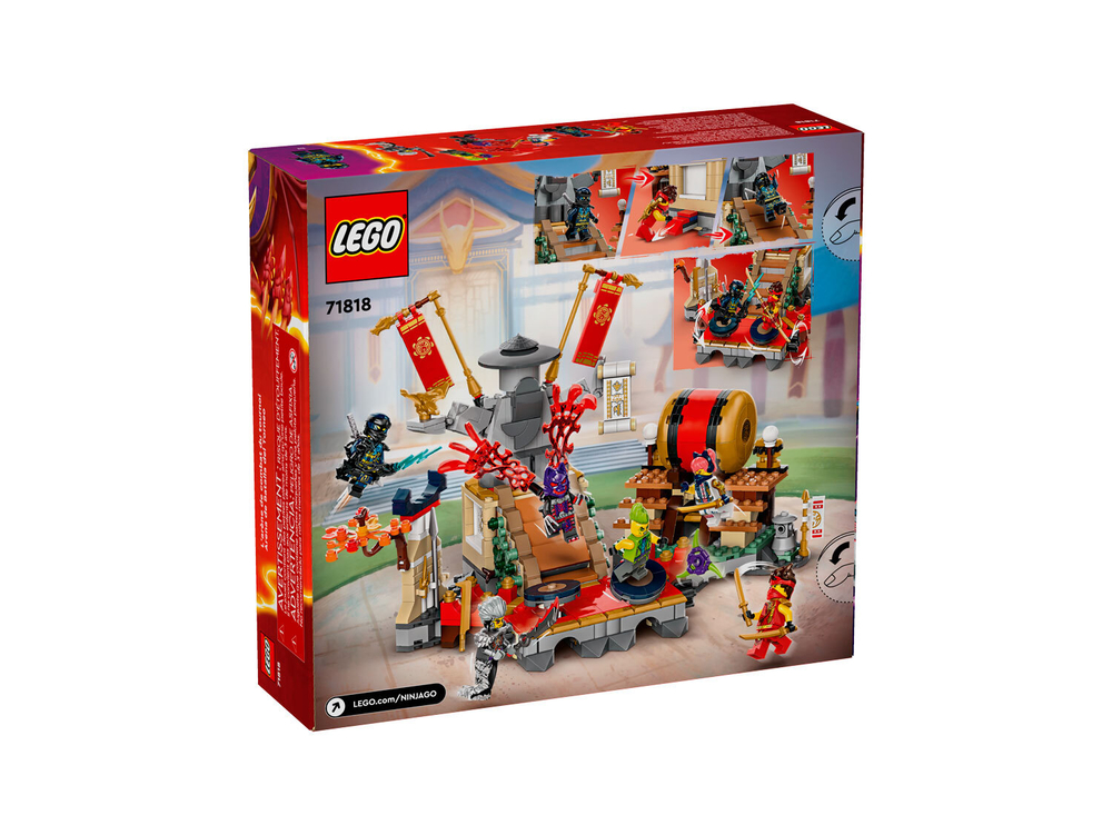 LEGO Ninjago 71818 «Турнирная боевая арена» — динамичный набор для юных ниндзя
