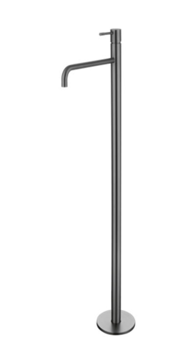 Смеситель для умывальника напольный Uno Gun Metal