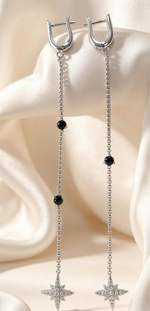 Ювелирные серьги из серебра 925 пробы