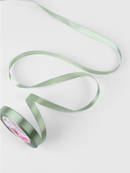 Лента атласная, 12 мм, 23±1 м, нежно-зелёная №65