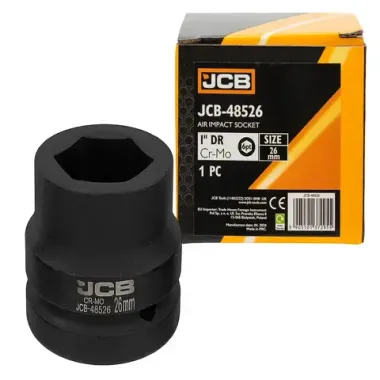 Головка ударная 26мм (6гр.), 1'' JCB JCB-48526