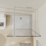 Душевая перегородка Azario Walk-in 1200х1950 прозрачное стекло 8 мм, профиль графит матовый (AZ-251-120-MGR-CL)