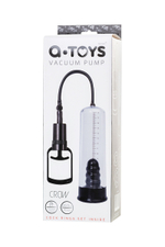 ПОМПА ДЛЯ ПЕНИСА TOYFA A-TOYS, PVC, ЧЁРНЫЙ, 20,5 СМ