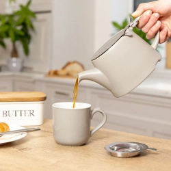 Kitchen Craft Чайник London Pottery 750 мл с ситечком атласный серый
