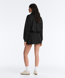 Oysho Короткая юбка в клетку, черный