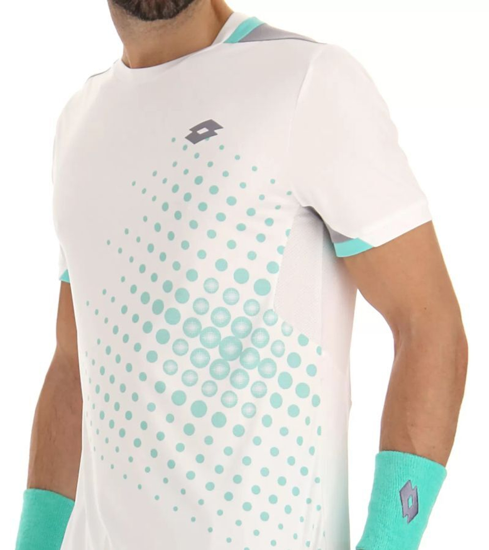 Мужская теннисная футболка Lotto Top IV Tee 1 - белый