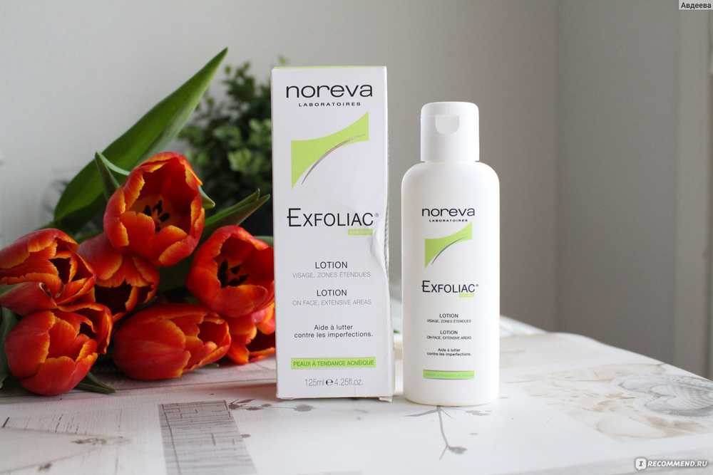 Норева Эксфолиак Лосьон с высокой концентрацией АНА Noreva Exfoliac Lotion Asséchante 125 мл