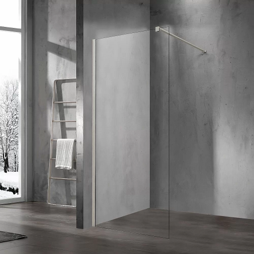 Душевая перегородка Vincea Walk-In VSW-1H120CLBN 120 профиль брашированный никель/стекло прозрачное
