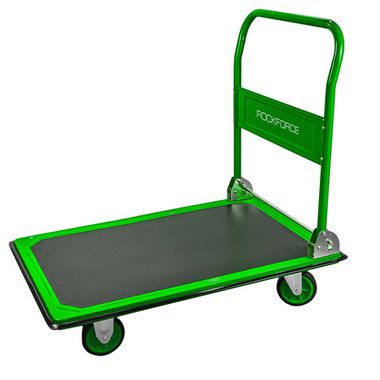 Тележка платформенная ручная складная (г/п 300кг, 910х610х870, 125мм-? колес) RockForce RF-PZS250